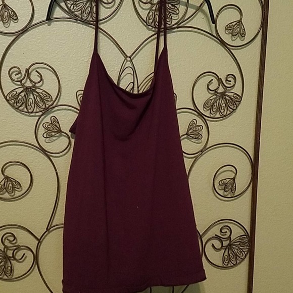 Time and Tru Cami Tank Maroon Spaghetti Straps Boho Sz XXXL - Picture 1 of 3